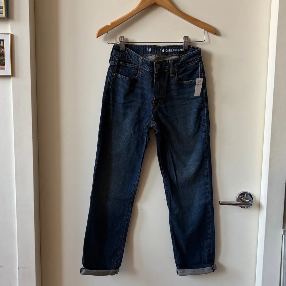 BNWT Gap Kids Boyfriend Jeans Dark Wash